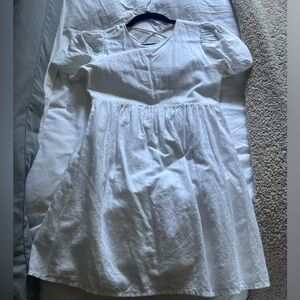 Sunday best saida linen baby doll dress